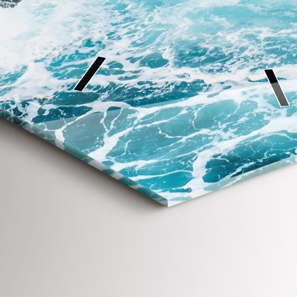 Vertikálne hodiny Vírivé spenené vlny