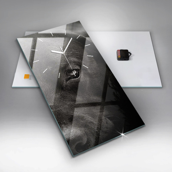 Vertikálne hodiny Škótsky pes a mačka