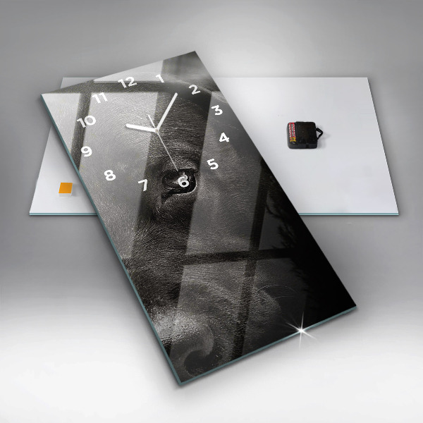 Vertikálne hodiny Škótsky pes a mačka