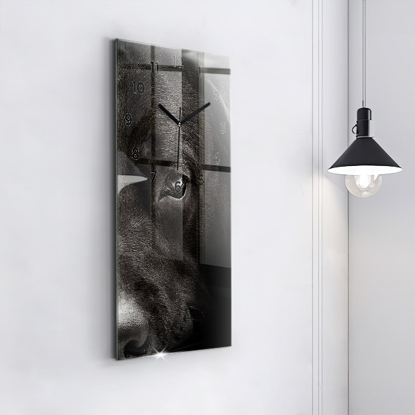 Vertikálne hodiny Škótsky pes a mačka