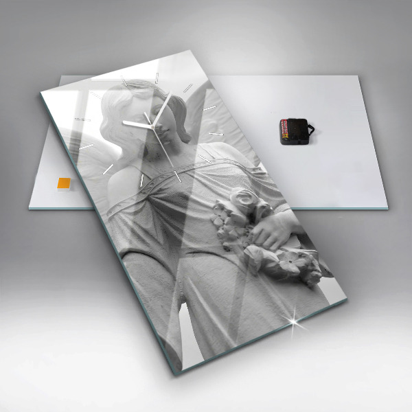 Vertikálne hodiny Stará socha anjela