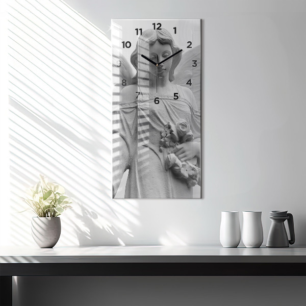 Vertikálne hodiny Stará socha anjela