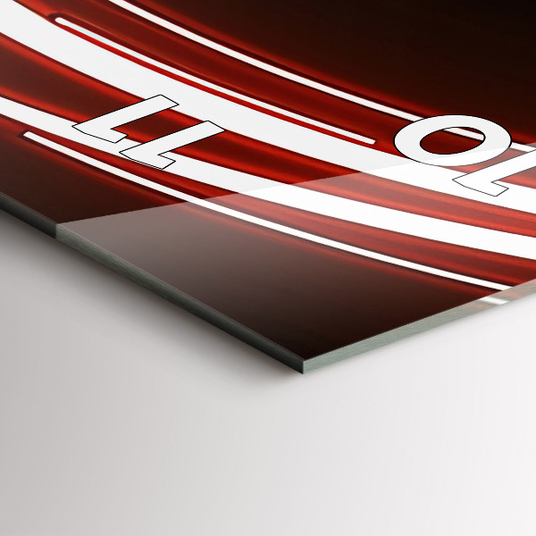 Vertikálne hodiny Mačka s červenými očami