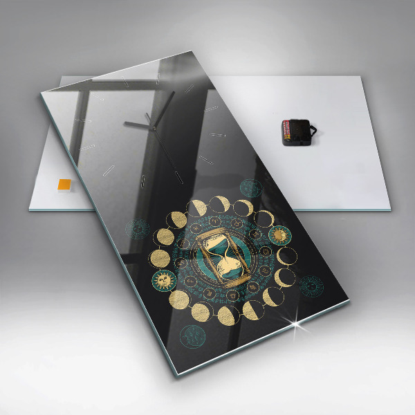 Vertikálne hodiny Fázy mesiaca a presýpacie hodiny