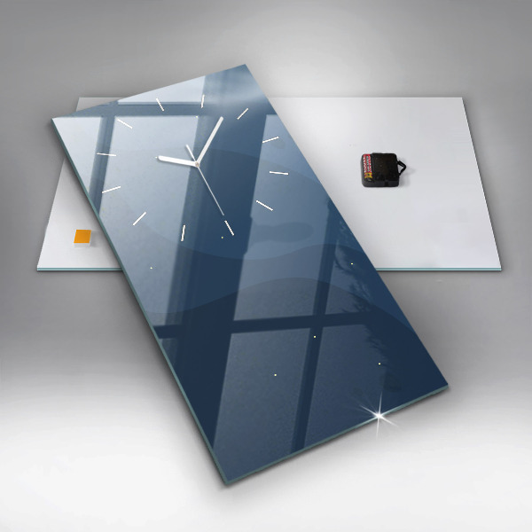 Vertikálne hodiny Modré vlny