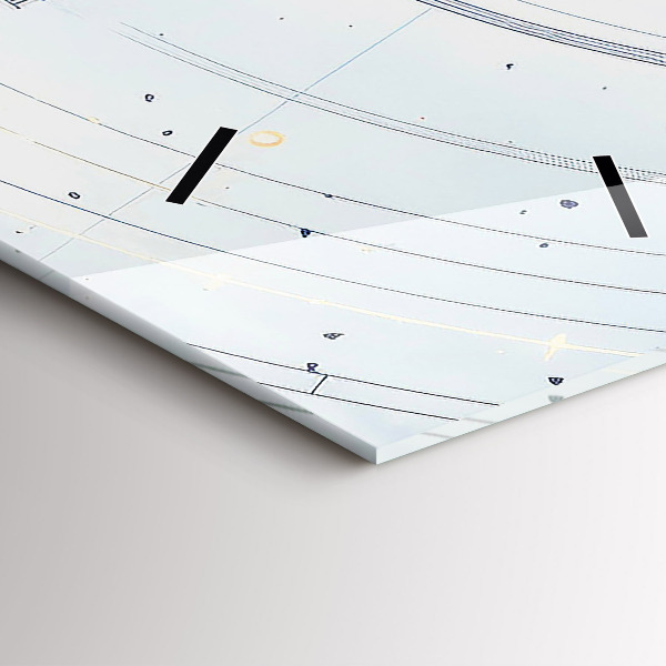 Vertikálne hodiny Modré kresby