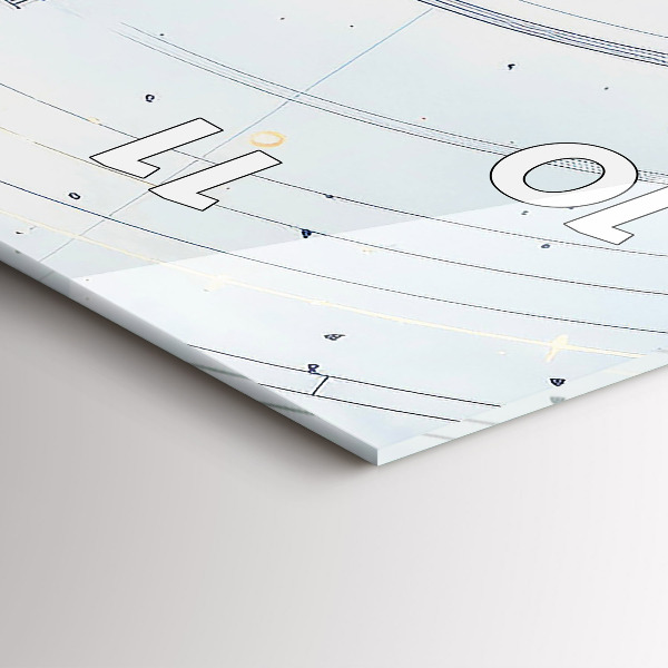 Vertikálne hodiny Modré kresby