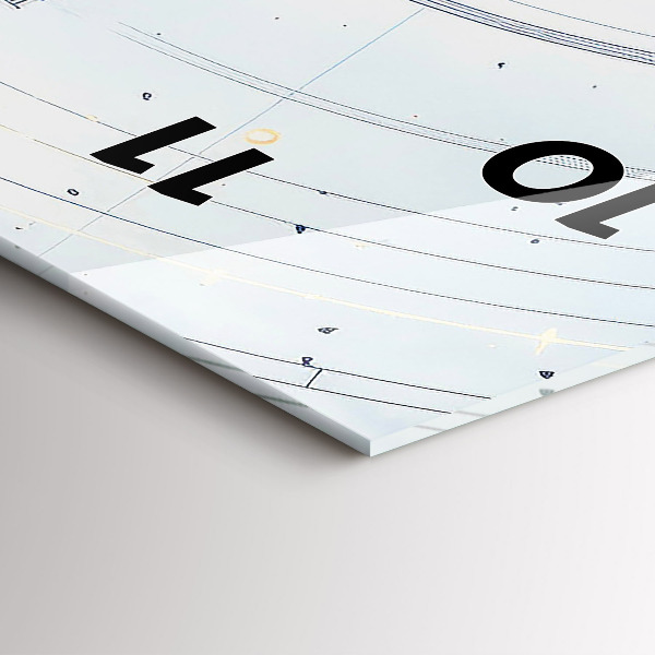 Vertikálne hodiny Modré kresby