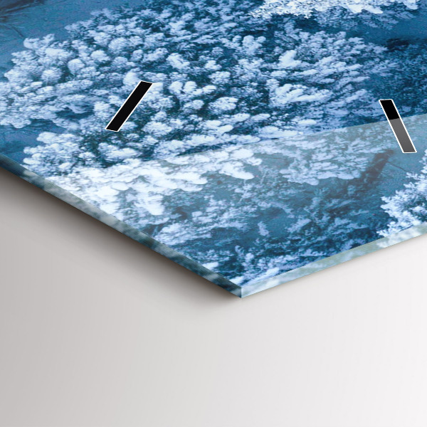 Vertikálne hodiny Les z dronu