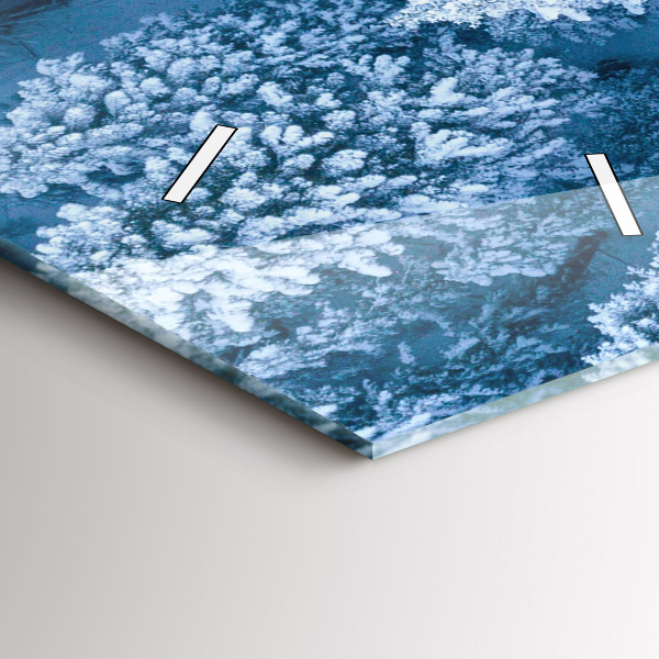 Vertikálne hodiny Les z dronu