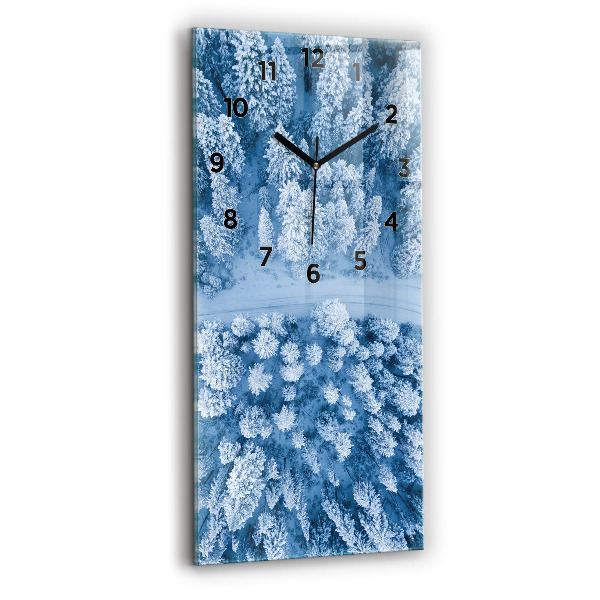 Vertikálne hodiny Les z dronu