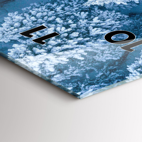 Vertikálne hodiny Les z dronu