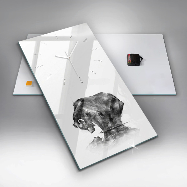 Vertikálne hodiny Kreslený medveď