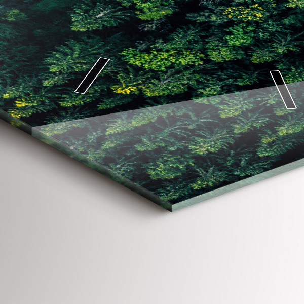 Vertikálne hodiny Les z vtáčej perspektívy