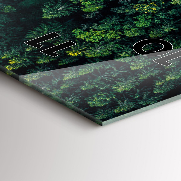 Vertikálne hodiny Les z vtáčej perspektívy