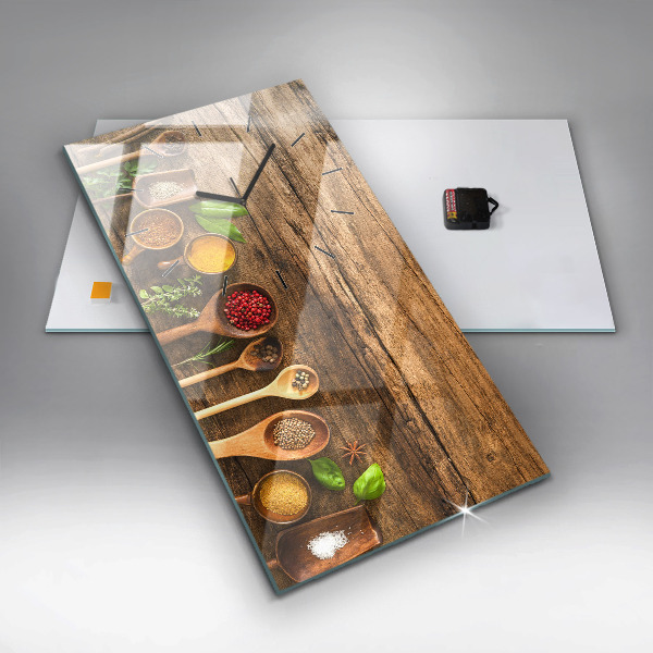 Vertikálne hodiny Lyžice korenia