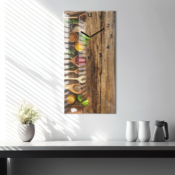 Vertikálne hodiny Lyžice korenia