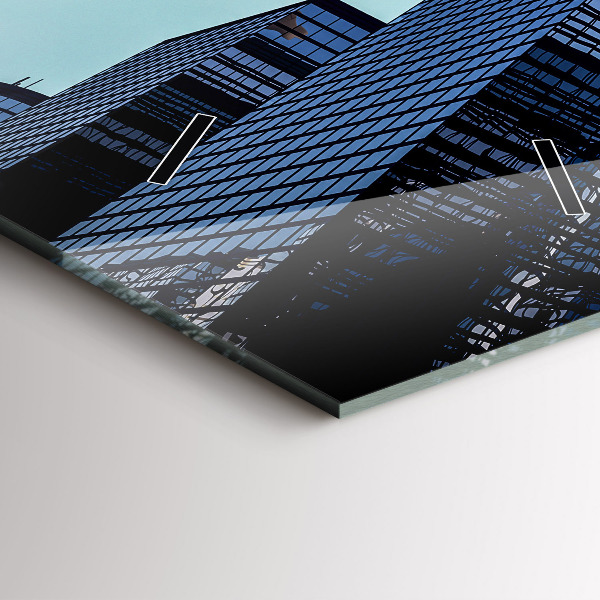 Vertikálne hodiny Lietadlo nad budovami