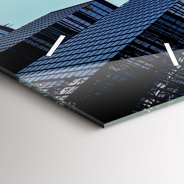 Vertikálne hodiny Lietadlo nad budovami