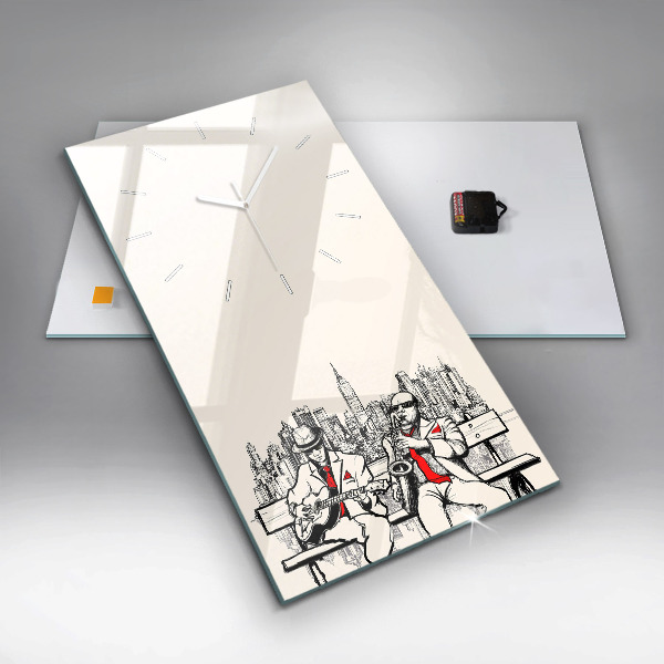 Vertikálne hodiny Jazz v New Yorku