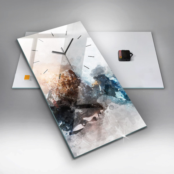 Vertikálne hodiny Abstraktné tváre