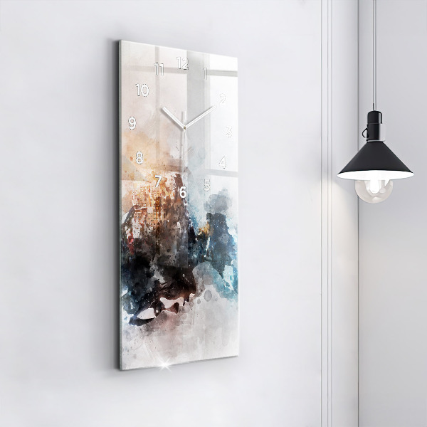 Vertikálne hodiny Abstraktné tváre