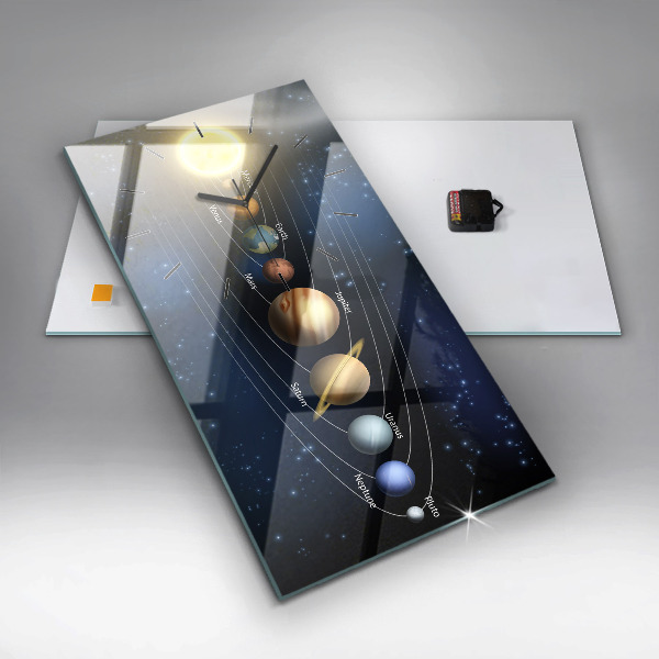 Vertikálne hodiny Slnečná sústava