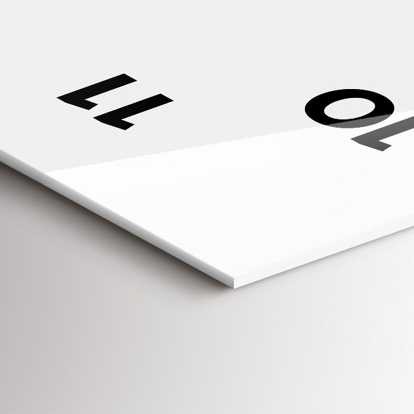 Vertikálne hodiny Nápis Buď sám sebou