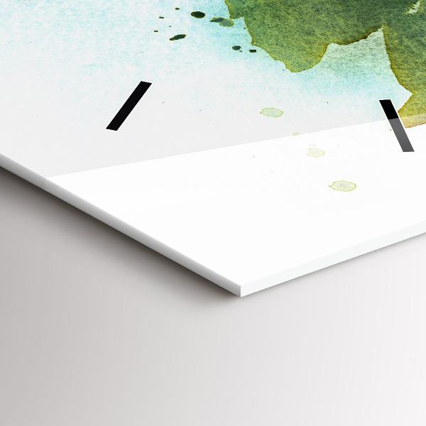 Vertikálne hodiny Ruže vo váze s akvarelom