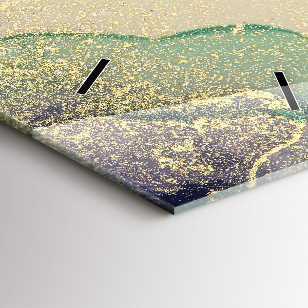 Vertikálne hodiny Farebná abstrakcia