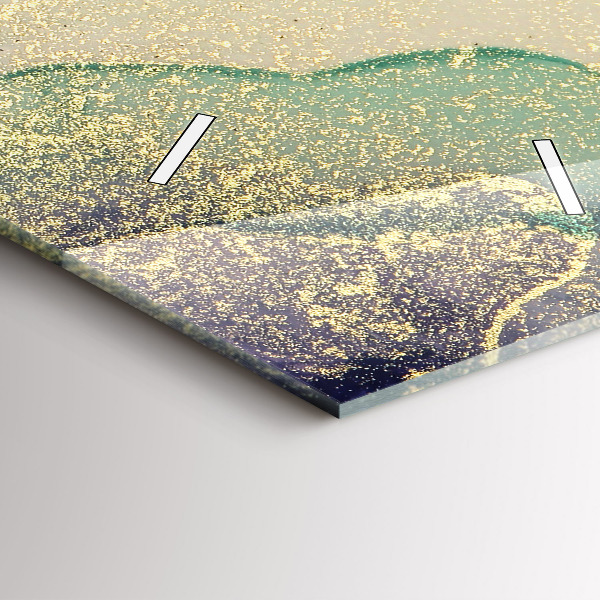 Vertikálne hodiny Farebná abstrakcia