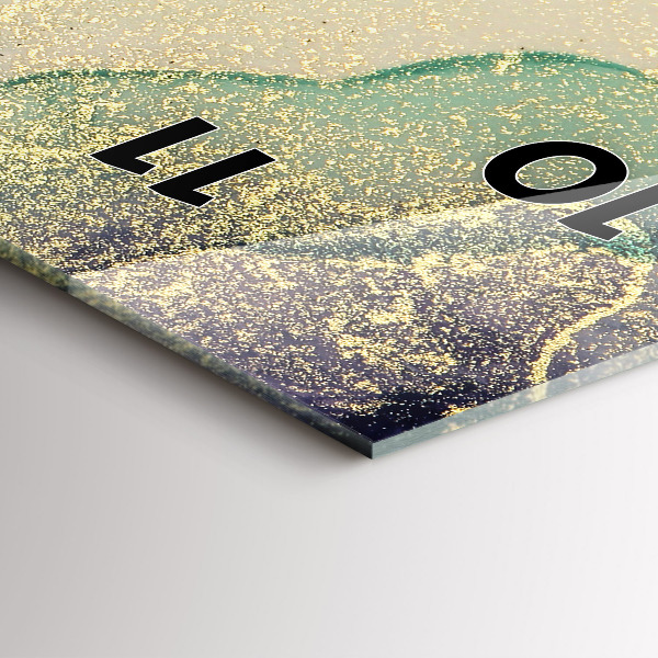 Vertikálne hodiny Farebná abstrakcia