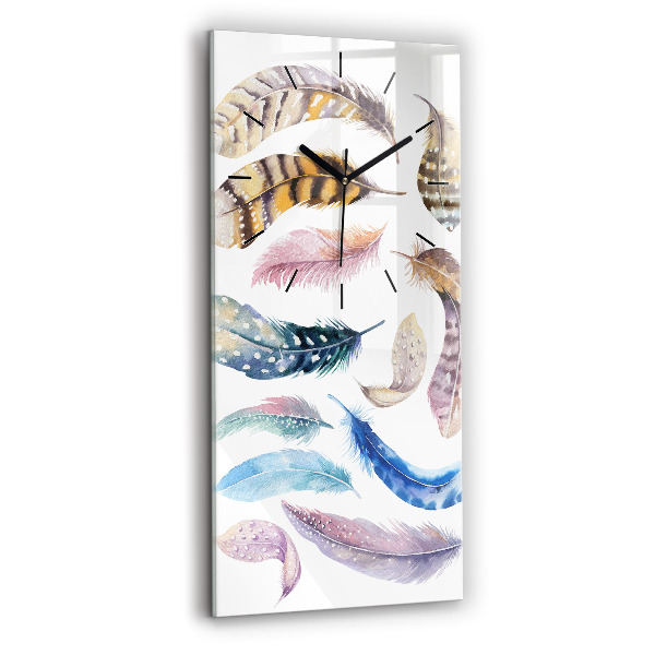 Vertikálne hodiny Retro umelecké ilustrácie