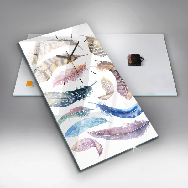 Vertikálne hodiny Retro umelecké ilustrácie