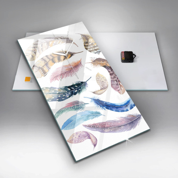 Vertikálne hodiny Retro umelecké ilustrácie