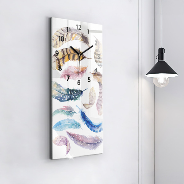 Vertikálne hodiny Retro umelecké ilustrácie