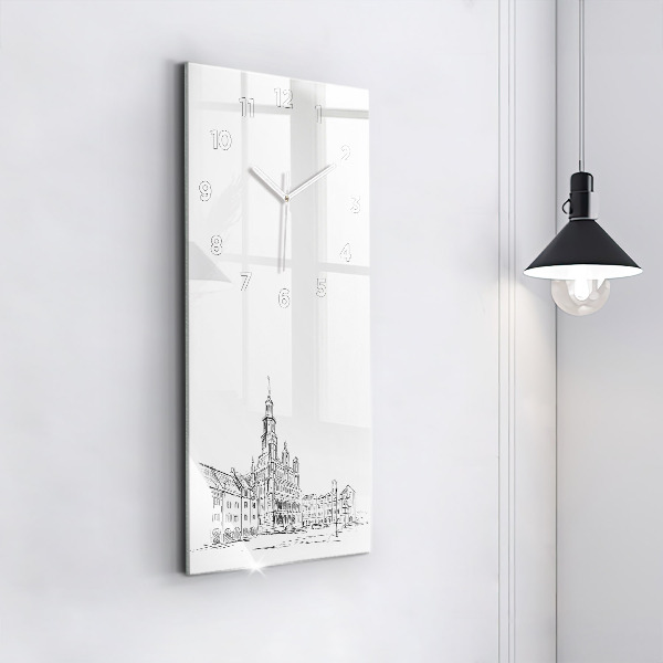 Vertikálne hodiny Náčrt starého mesta Poznaň