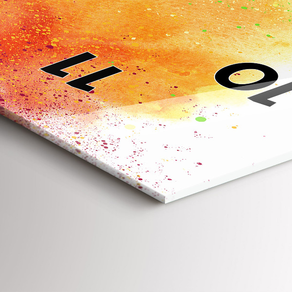 Vertikálne hodiny Abstraktná dúha