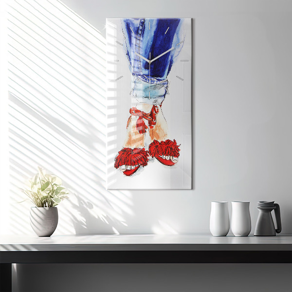 Vertikálne hodiny Dámske vysoké opätky