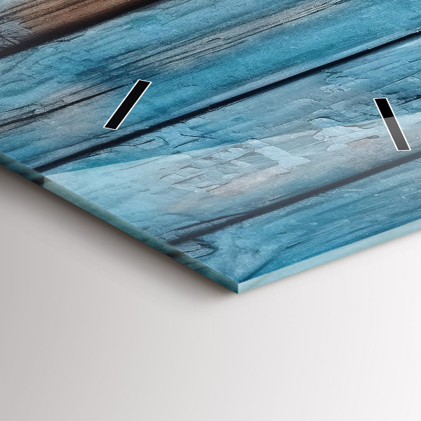 Vertikálne hodiny Modré dosky