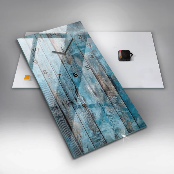 Vertikálne hodiny Modré dosky