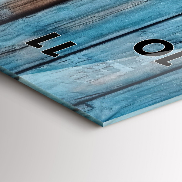 Vertikálne hodiny Modré dosky