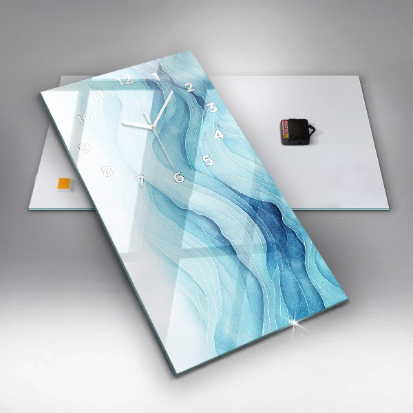 Vertikálne hodiny Modré oblaky