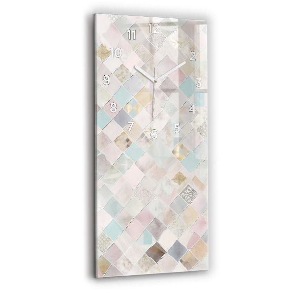 Vertikálne hodiny Farebné dlaždice