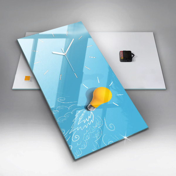 Vertikálne hodiny Nákres žiarovky