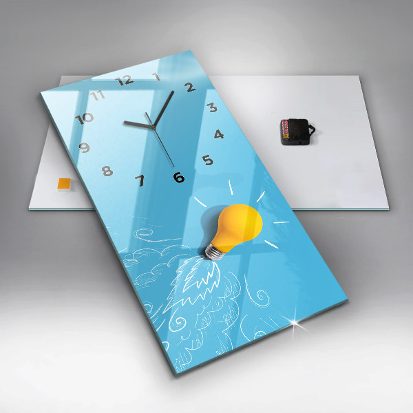 Vertikálne hodiny Nákres žiarovky