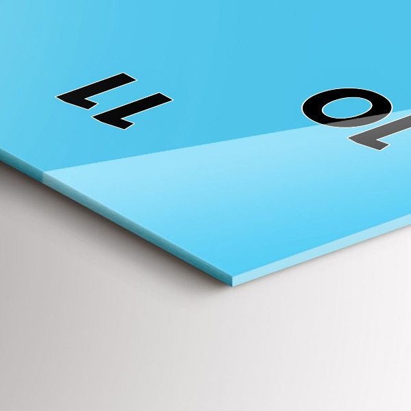 Vertikálne hodiny Nákres žiarovky