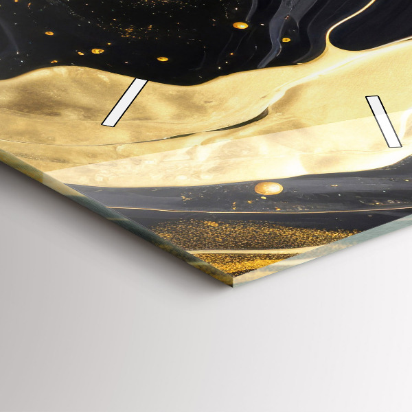 Vertikálne hodiny Zlatý mramor