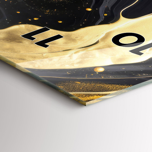 Vertikálne hodiny Zlatý mramor