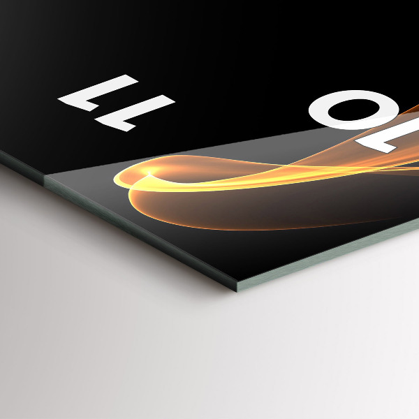 Vertikálne hodiny Oranžové čiary